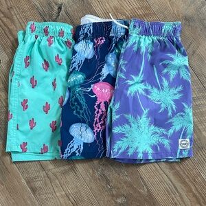 Abercrombie boys swim— Mint Cactus, Navy Jellyfish, Purple Palm
